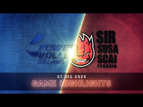 Allianz Milano vs. Sir Susa Scai Perugia - VBW - SuperLega - Match Highlights