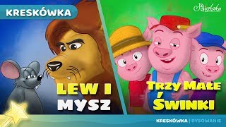 LEW I MYSZ + TRZY MAŁE ŚWINKI bajki dla dzieci po Polsku | Animacja kreskówka
