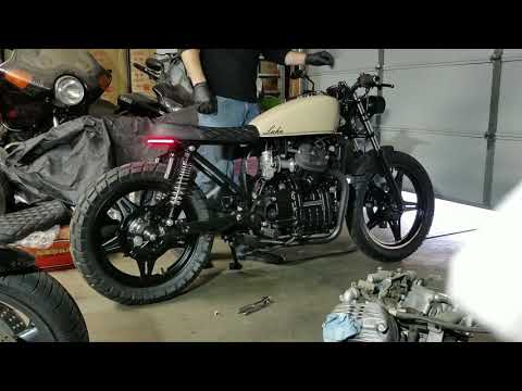 CX500 2 into 1 no muffler scrambler build