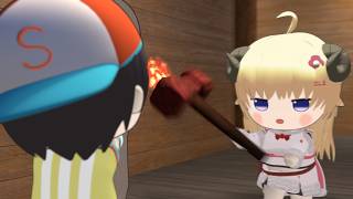 俺ごといくな！ゾンビよりわために恐怖するスバル【角巻わため/大空スバル/ホロライブ切り抜き】【3Dアニメ】