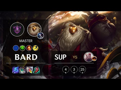 Bard Support vs Rakan - EUW Master Patch 11.15