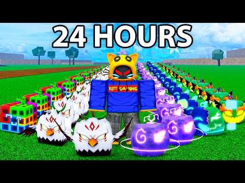 Getting EVERY BANNED Fruits In 24 Hours  - Blox Fruits