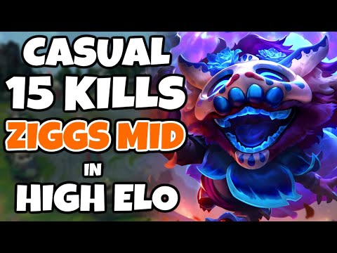 Casual 15 Kills Ziggs Mid in High Elo | Pekin Woof