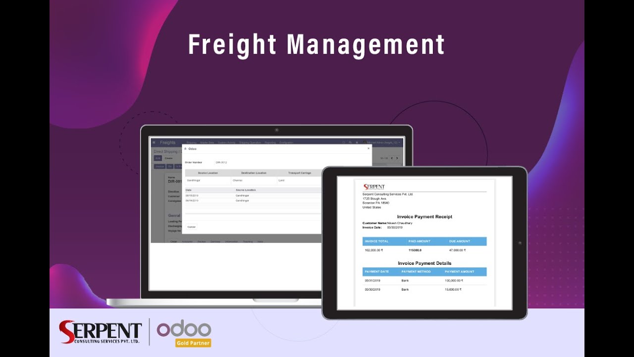 Configuring the Freight Management System - SerpentCS Odoo Gold Partner