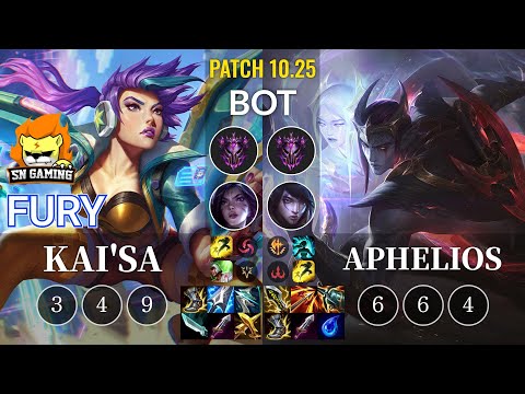 SN Fury Kai'Sa vs Aphelios Bot - KR Patch 10.25