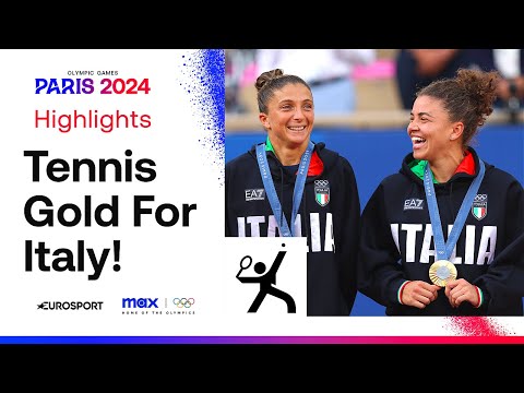 Italy's Sara Errani and Jasmine Paolini win gold in women’s doubles 🇮🇹 | #Paris2024 Highlights