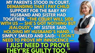 My parents demanded in court I support the child my husband had with my sister — until I spoke...