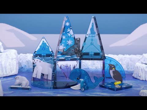Slide 10 - Magna-Tiles Arctic Set, 25 Pieces (video)