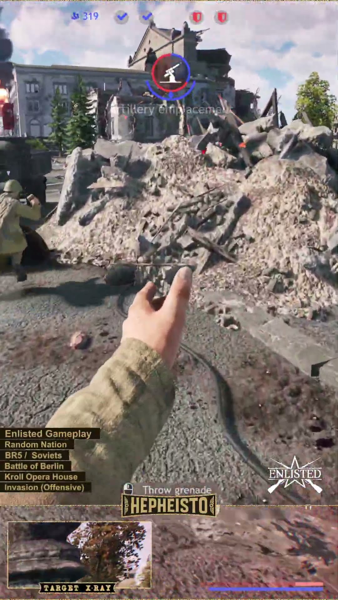 Assaulter eliminates Tiger E nr. 134 with Explosion Pack
