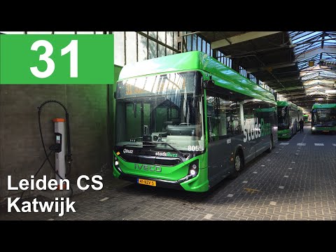 Qbuzz lijn 31: Leiden Centraal Station - Katwijk | Qbuzz ZHN | Qbuzz 8059 | 2025