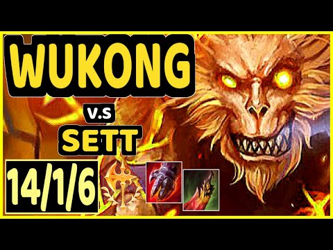 BWIPO (WUKONG) vs SETT - 14/1/6 KDA TOP CHALLENGER GAMEPLAY - EUW