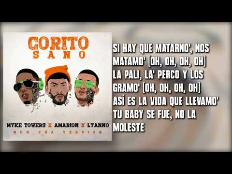 Amarion x Myke Towers x Lyanno - Corito Sano (New Era Version) [Letra]