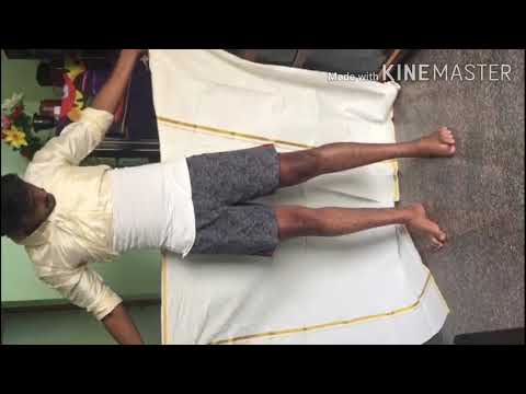 How to wear panche simple(ಪಂಚೆ ಉಡುವುದು ಹೇಗೆ) kannada (ಕನ್ನಡ)