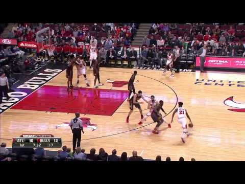 Rajon Rondo first half highlights against the Atlanta Hawks 4.1.17
