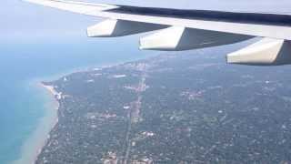 preview picture of video 'Turkish Airlines Landing - Chicago O'Hare International Airport'