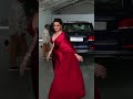 TISCA CHOPRA Red Beauty Saree Beautiful Red Shorts