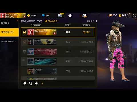 Guild I'd  3023735716 join MDL GANG FREE FIRE MAX