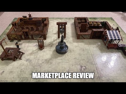 Warlock Tiles: Marketplace - Wizkids Prepainted Terrain