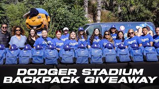 Dodger Stadium Backpack Giveaway