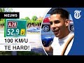 Straatrace in Harderwijk met kindjes (1 en 3) achterin