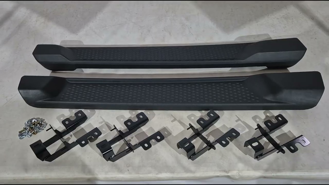 Боковые пороги OEM V2 (для 3-дверного, комплект 2 шт.) Video 1