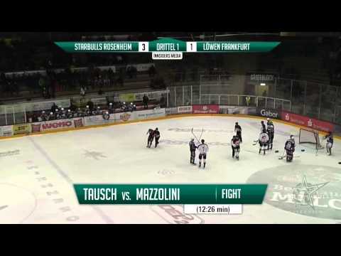 DEL2: 06.02.2015 - Starbulls Rosenheim vs. Löwen Frankfurt 5:2 (inklusive Fightszene)