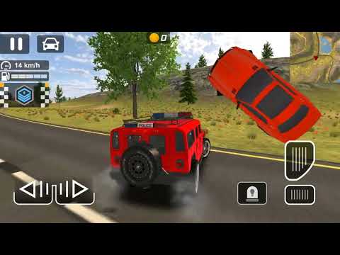 Red Hummer Jeep Police Car Driving Games - 05 | Police Car Drift Driving Simulator | Android Games