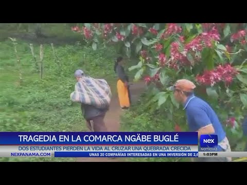 Tragedia en la comarca Ngobe Buglé, dos estudiantes pierden la vida al cruzar una quebrada crecida
