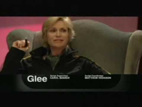 FOX promo thumbnail for Glee S2E5 The Rocky Horror Glee Show with cast in Halloween-themed staging