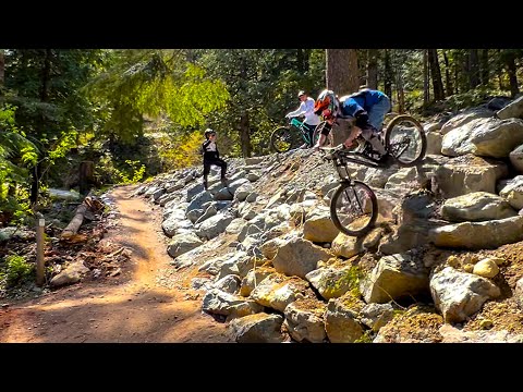 I'm getting the hang of this crazy 300mm Boostmonster bike!