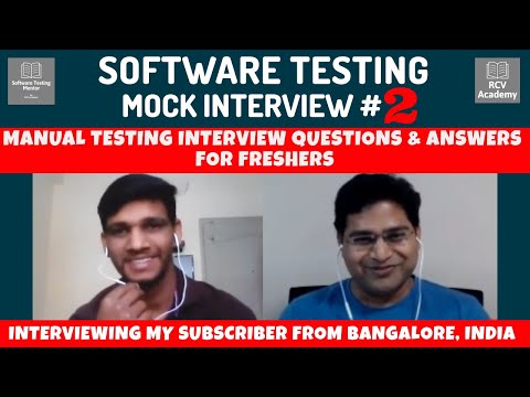 Manual Testing Interview Questions and Answers for Freshers Manual Testing Mock Interview