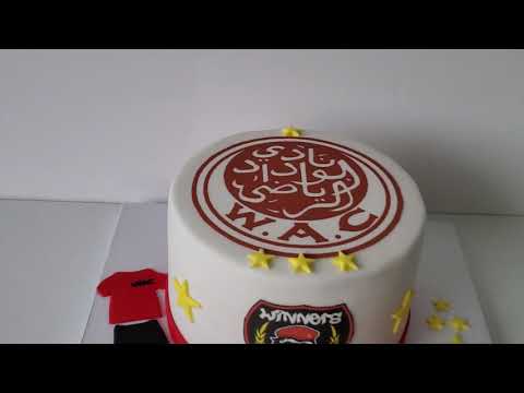 Gateau theme W.A.C : نادي الوداد الرياضي  الوداد البيضاوي  #cake #wydad #wac  cake design, gateauwac