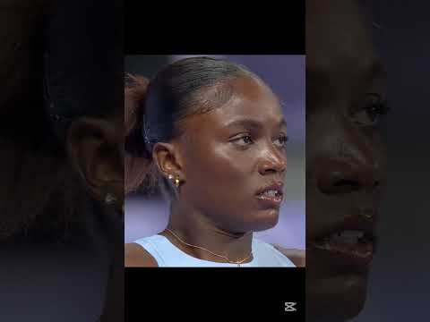 Julien Alfred vs Sha'Carri Richardson 100m París 2024 #athletics #shacarririchardson #sports