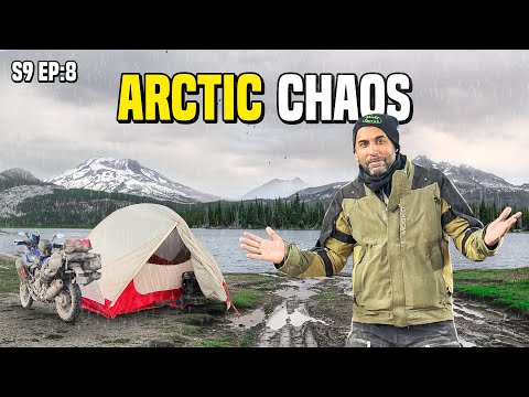 Surviving Alaska’s Wildest Road Through MUD, Rain & Cold S9 EP 08 | Pakistan to Americas Motorcycle