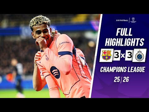 Club Brugge vs Barcelona 3-3 - Highlights & Goals - 2025