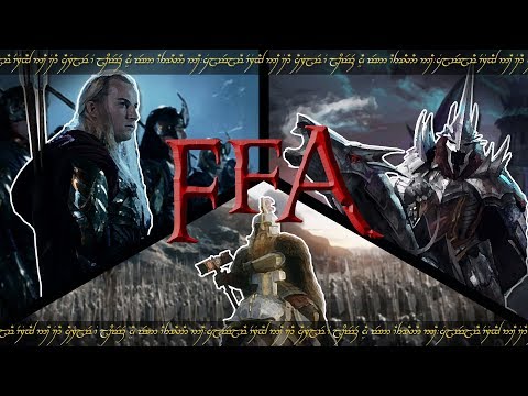 BFME: Edain Mod 4.4.1 FFA Lorien VS Angmar VS Dwarves (epic match ends in dsync)