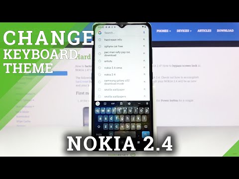 How to Change Keyboard Theme in NOKIA 2.4 - Manage Keyboard Style