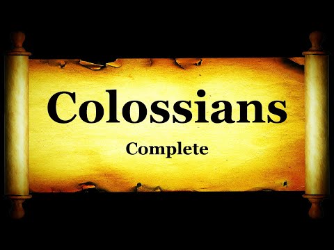 Holy Bible: Book 51 - The Epistle of Paul The Apostle to The Colossians - KJV HD 4K Audio Text (N1)