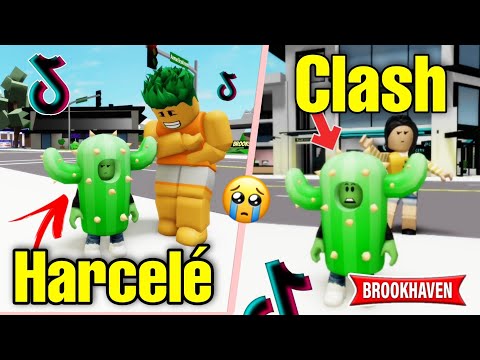 CACTUS HARCELÉ SE FAIT CLASH (TIKTOK) ! ROBLOX - BROOKHAVEN RP