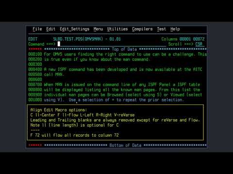 Align - ISPF Edit Command