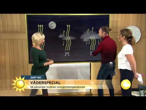 Väderspecial: Så påverkar molnen morgontempraturen - Nyhetsmorgon (TV4)