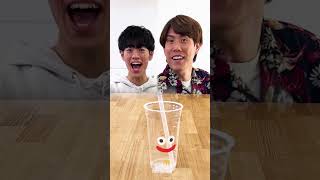 【ABCBA】ストローをコップに投げ入れたら解答権ゲット！ #Shorts