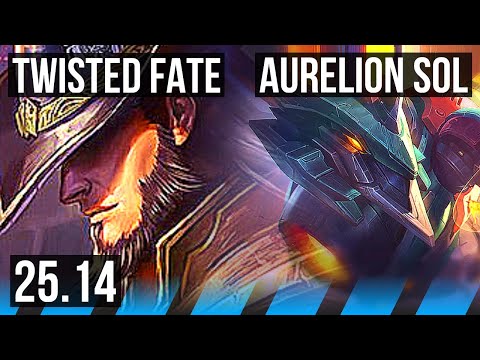 TWISTED FATE vs AURELION SOL (MID) | KR Diamond | 25.14