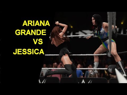 WWE 2K18 Ariana Grande vs Jessica