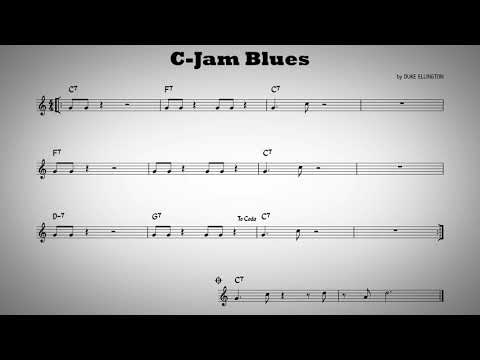 C Jam blues - Play along - C instruments