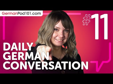 learn about verb conjugation in a formal conversation in German Daily German Conversations 01