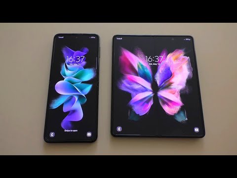 Samsung Galaxy Z Flip3 vs Galaxy Z Fold3 Bootanimation