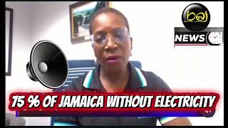 75 % of Jamaica without electricity