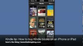Kindle tip: How to buy Kindle books on an iPhone or iPad