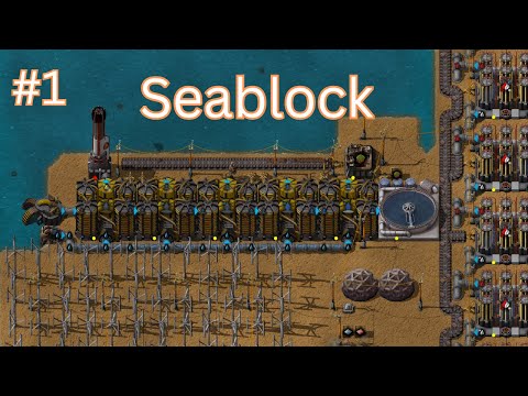 Factorio Seablock - Episode 1 - Ores and Washing